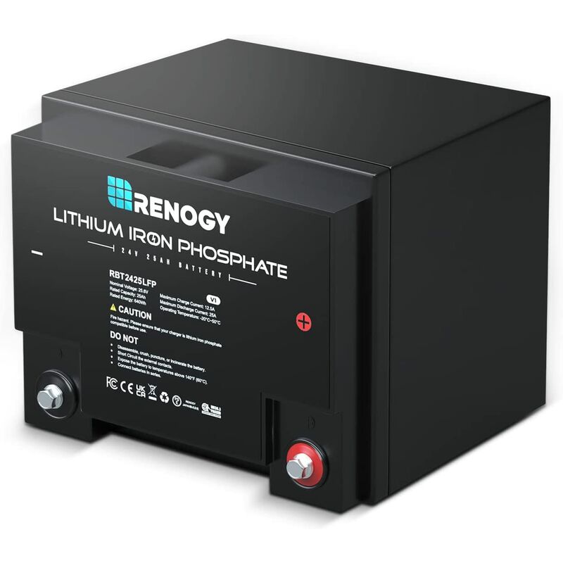 Renogy - Lithium Battery Lifepo4 100Ah 12V 1.2Kwh Deep Cycle Battery ...