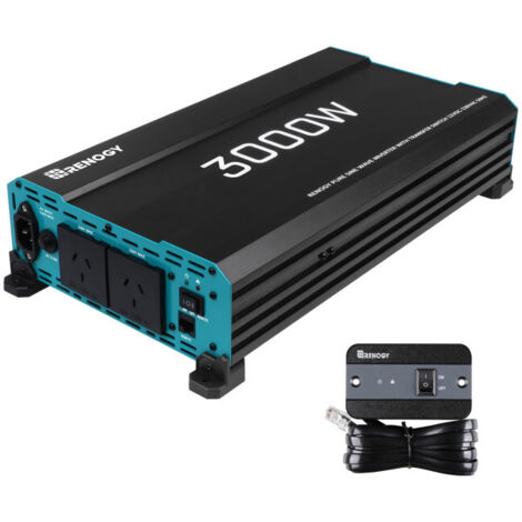 Renogy 3000W/6000W 12V to 230V Pure Sine Wave Inverter with Grid Priority & 2 EU Sockets ¨C For Household Appliances