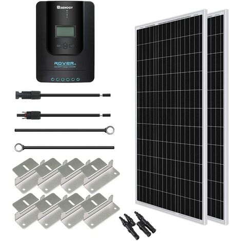Kit Solar para Caravanas 12V 1000Whdia con regulador de 30A