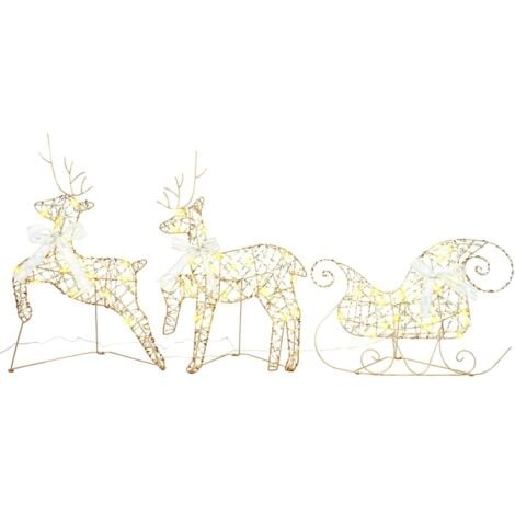 TORANA Renos LED con 60 LED 3 pcs Cálido PET