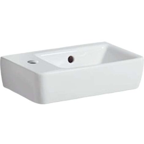 RENOVA COMPACT lavabo 400x250mm con foro rubinetto bianco sx KT