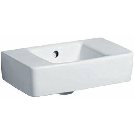 RENOVA PLAN lavabo 400x250mm senza foro rubinetto con troppopieno bianco KT