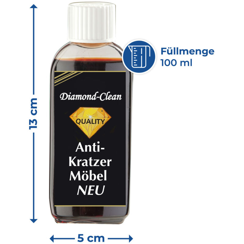 Wenko - Renovateur bois, Diamond Clean soins pour meubles bois foncé, 100ml