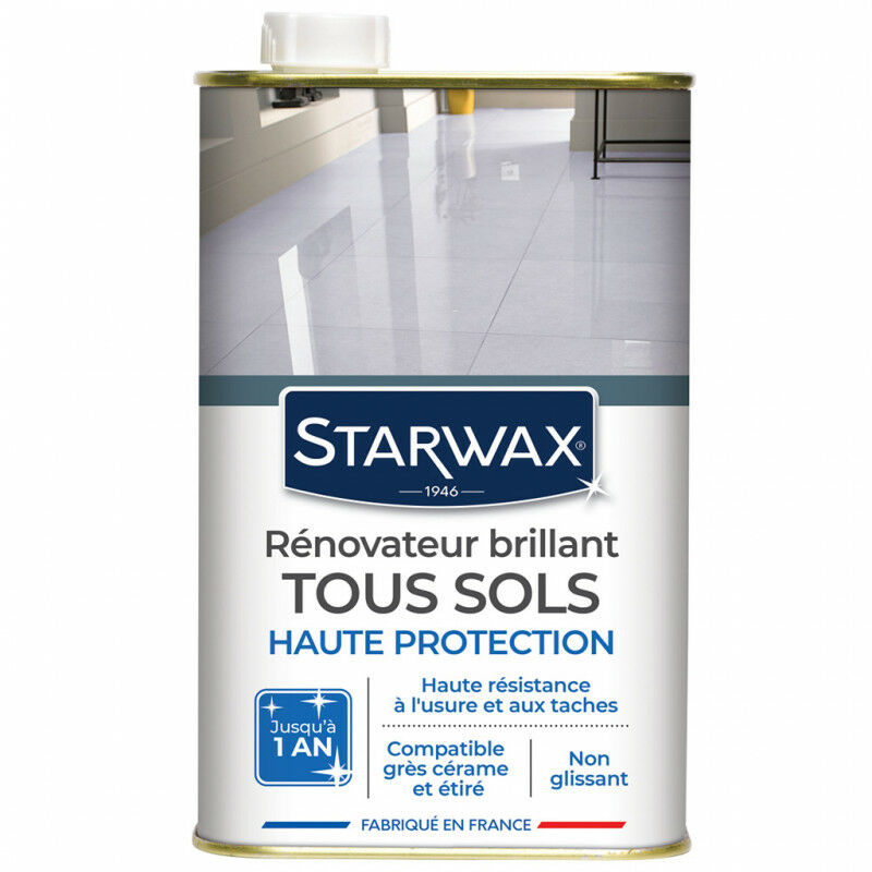 Starwax - Rénovateur brillant protecteur pour sols intérieurs 1L