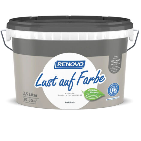 RENOVO Lust auf Farbe matt 2,5L Treibholz 9531