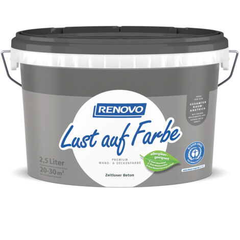 RENOVO Lust auf Farbe matt 2,5L Zeitloser Beton 7594