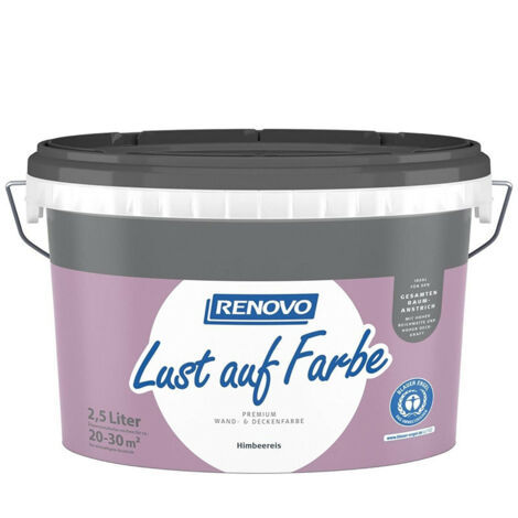 Renovo Wand-und Deckenfarbe Lust auf Farbe matt 2,5 Ltr. Himbeereis