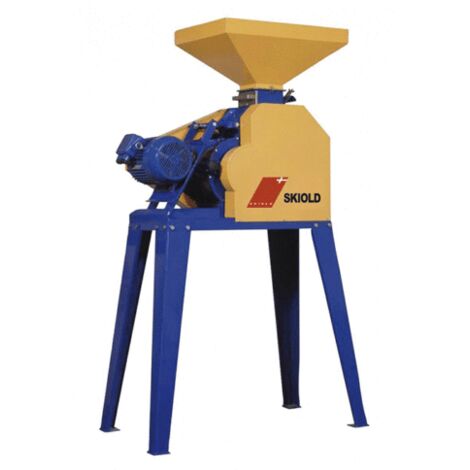 Renson – Aplatisseur professionnel 4KW – Débit 450 à 1700 kg/h – Moteur triphasé – Grille alimentée – Rouleaux double entraînement