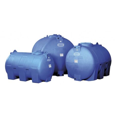 Renson – Cuve de stockage d'eau horizontale 5000 litres – Corps rainuré anti-UV – Installation facile – Applications arrosage et nettoyage