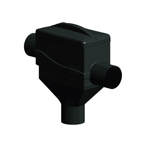 Renson – Filtre à clapet pour eau de pluie – Autonettoyant en polyéthylène haute densité – Grille inox 2mm – Débit 1,5 l/s – Raccord DN 110 mm