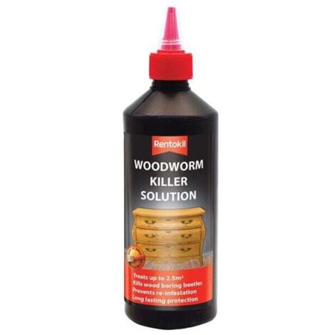 Rentokil PSW103 Woodworm Killer Solution 500ml RKLPSW103