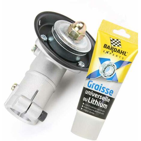 Renvoi angle pour débroussailleuse tube Ø 26 mm 9 cannelures + graisse
