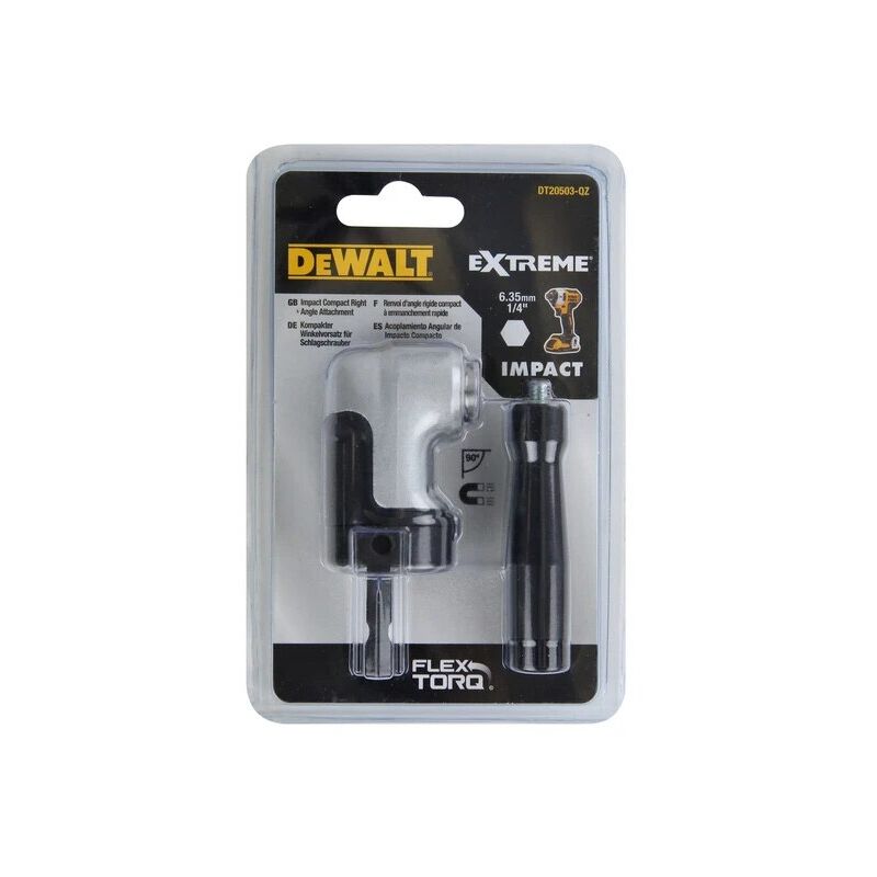 Accessoire à angle droit DEWALT DT20503 QZ Tête de renvoi d'angle 43 Nm Ultra compacte - vue 3