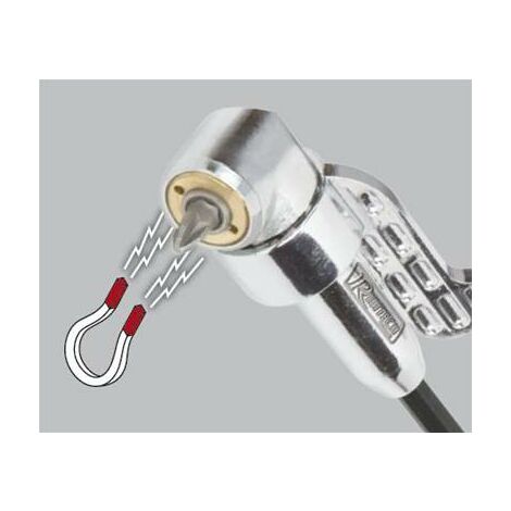 Renvoi d'angle pour visseuse perceuse et tournevis en acier chromé