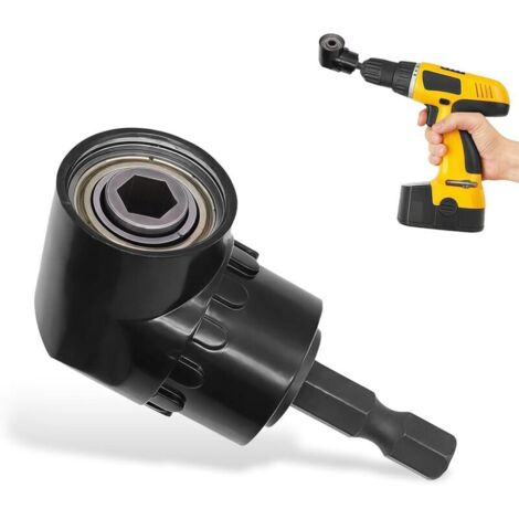 Renvoi D'angle Visseuse, 105° Renvoi D'angle, Avec Porte-Embout Magnétique 1/4", Tournevis Porte-Adaptateur, Perceuse D'angle Droit Pour Le Perçage D'espaces étroits