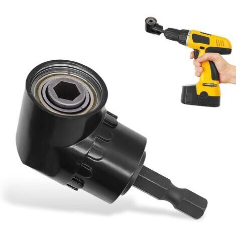 Renvoi D'angle Visseuse, 105° Renvoi D'angle, Avec Porte-Embout Magnétique 1/4", Tournevis Porte-Adaptateur, Perceuse D'angle Droit Pour Le Perçage D'espaces étroits
