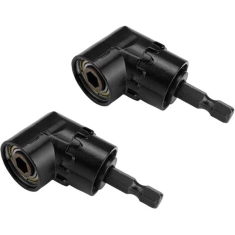Renvoi D'angle Visseuse 2 Pièces 105 Degrés Multifonction Angle Droit Pilote, Foret à Angle Droit, Porte-Embout Tournevis, pour Perçage Dans Espaces Étroits Renvoi D'angle