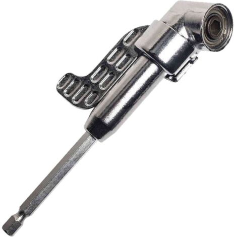 Renvoi d'Angle Visseuse Coudée à Angle Droit 105 Degrés Tige Hexagonale 1/4" pour Perceuse