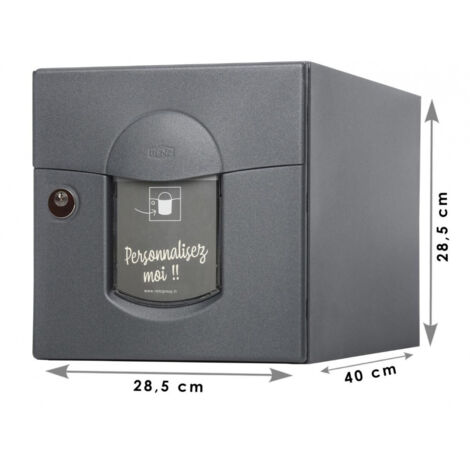 RENZ Boîte aux lettres - 1 porte extérieur - Soléa - acier anthracite mat