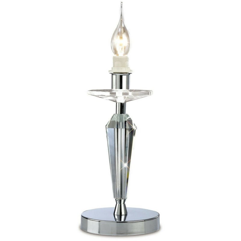 Diyas - Inspired Clearance - Renzo Table Lamp E14 Polished Chrome/Crystal