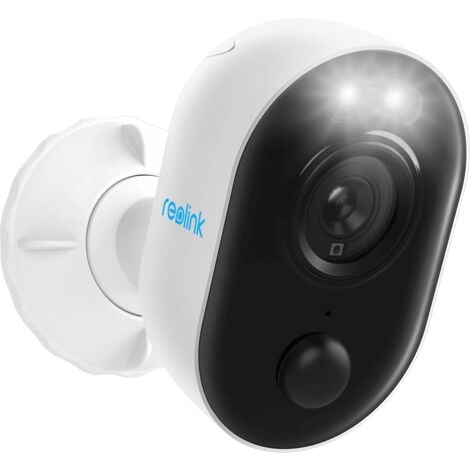 Reolink 1080P Überwachungskamera Aussen, WLAN IP Kamera Outdoor mit Licht Spotlight, 2-Wege-Audio, Bewegungserkennung + PIR, Micro SD-Kartenslot, Netzkabel 4.5 Meter, Reolink Lumus