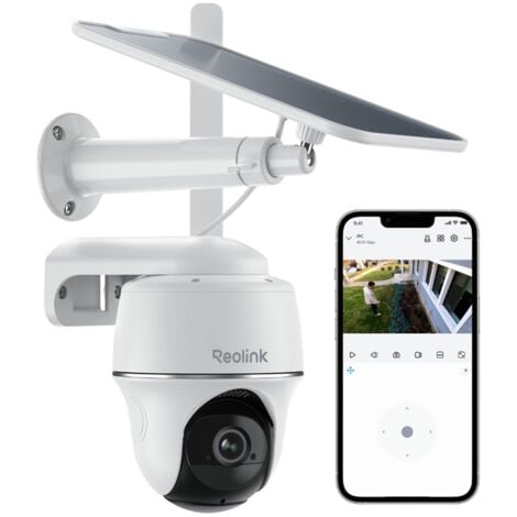 Reolink 2K 4MP 3G/4G LTE Caméra Surveillance sans Fil sur Batterie, Pan & Tilt, Zoom 16X, Vision nocturne, Smart Détection, Audio Bidirectionnel, +Panneau Solaire