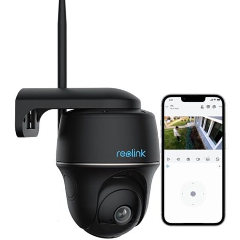 Reolink 2K 4MP Akku 2,4/5GHz WiFi Überwachungskamera mit Personen-/Autoerkennung, 355°/140° Schwenkbar, PIR-Sensor