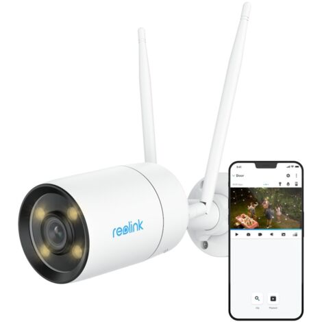 Reolink 2K 4MP Camera Surveillance Exterieure 2.4/5GHz WiFi, ColorX Vision Nocturne, Détection Intelligente, Super Ouverture F1.0, Capteur Avancé 1/1.8'', Audio Bidirectionnel