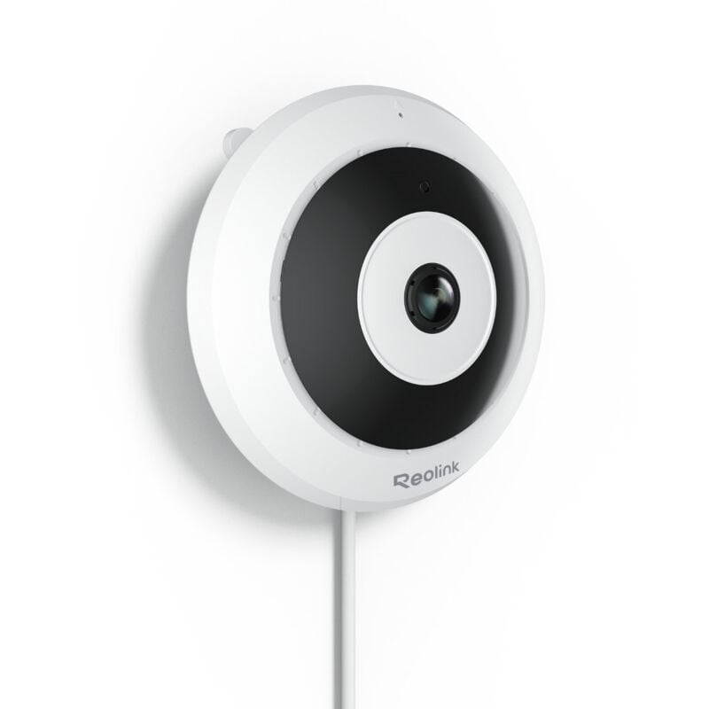 Reolink - 3K 6MP Caméra de Surveillance PoE intérieur, Caméra fisheye, Panorama 360°, Détection Intelligente, Audio Bidirectionnel, Installation au