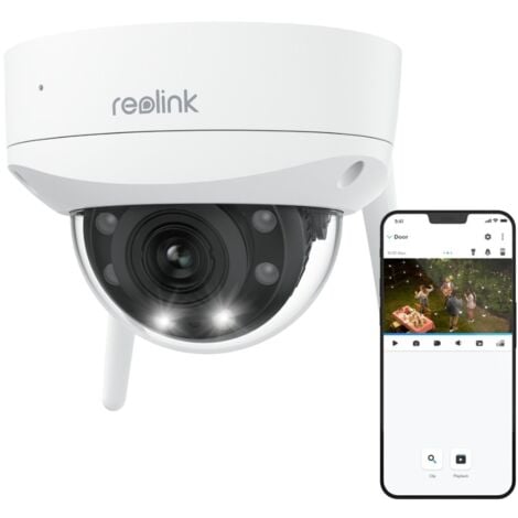 Reolink 4K 8MP 2,4/5 GHz WLAN Überwachungskamera Outdoor mit 5X optischem Zoom, IK10 Vandal, WiFi 6, Farbnachtsicht, Intelligente Erkennung, Zwei-Wege-Audio, IP67