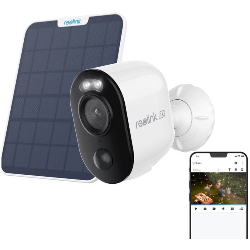 4K 8MP Caméra de Surveillance Exterieure 2,4/5 GHz WiFi, Vision Nocturne Couleur, Détection Personne/Véhicule/Animal, +Panneau Solaire 2 - Reolink