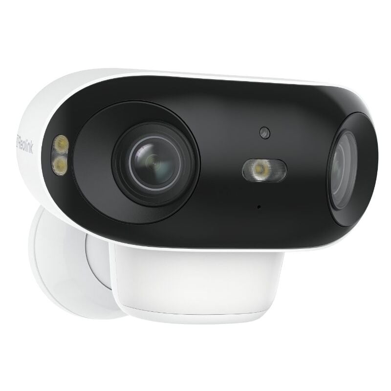 Reolink - 4K 8MP Camera Surveillance 2.4/5 Ghz WiFi 6 Exterieure, 180° Vue, Vision Nocturne ColorX, Assemblage d'Images Double, Détection Intelligente