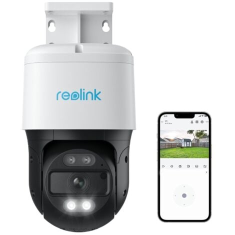 Reolink 4K 8MP Caméra Surveillance Extérieure PoE, 355° Pan & 90° Tilt, Suivi Auto, Détection Intelligente, Vision Nocturne Couleur 30m avec Projecteur, Audio Bidirectionnel, IP65