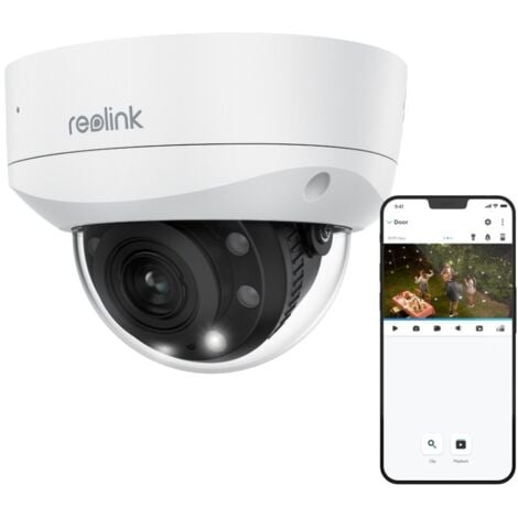 Reolink 4K 8MP Caméra Surveillance Extérieure PoE, Zoom Optique 5X, Anti-Vandalisme IK10, Vision Nocturne Couleur, Détection de Personne/Véhicule/Animaux, Audio Bidirectionnel, IP67