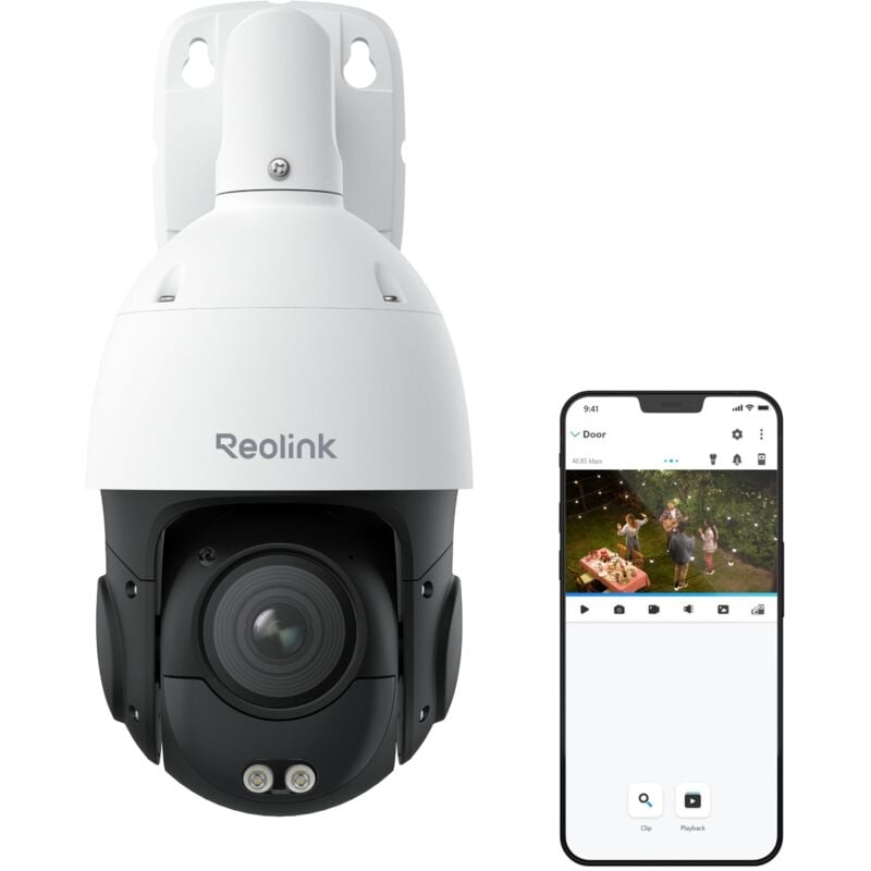 4K ptz Caméra Surveillance Extérieure PoE, Suivi Auto, Vision Nocturne Couleur, Détection Personnes/Véhicules, Zoom Optique 5X, Pan 360°&Tilt 90°