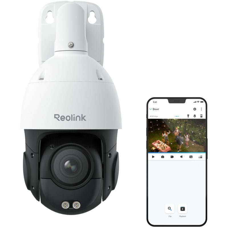 4K 8MP ptz Caméra Surveillance Extérieure PoE, Suivi Auto, Zoom Optique 16X, Pan 360°&Tilt 90°, Vision Nocturne 80m, Détection