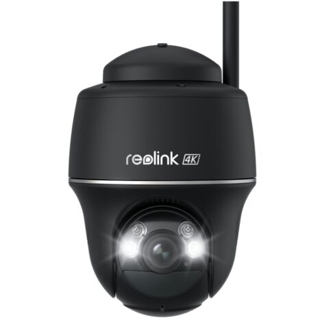 Reolink 4K Caméra de surveillance batterie sans fil, panoramique et inclinable avec projecteurs