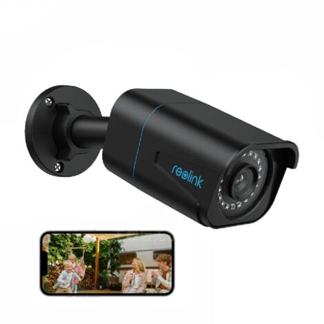 Reolink 4K PoE Überwachungskamera Aussen mit Audio, Personen-/Fahrzeugerkennung, MicroSD Kartensteckplatz, IR Nachtsicht, IP66 Wasserfest, Zeitraffer, Schwarz