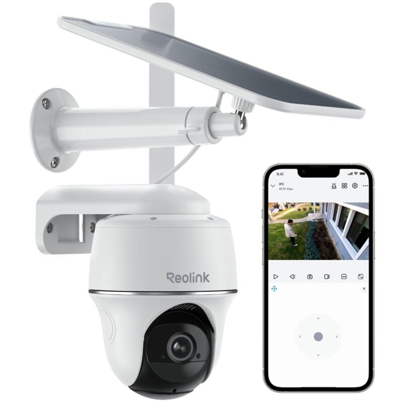 Reolink - 2K 4MP 3G/4G lte Caméra Surveillance sans Fil sur Batterie, Pan & Tilt, Zoom 16X, Vision nocturne, Smart Détection, Audio Bidirectionnel,