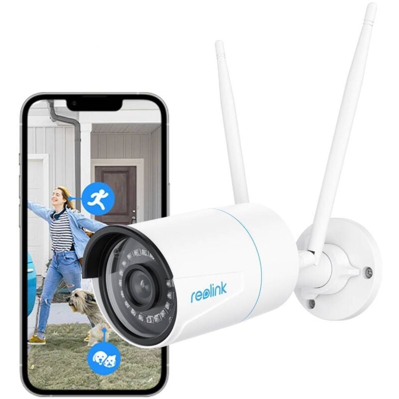 Reolink - 2K+ 5MP Caméra Surveillance Extérieure 2,4/5GHz WiFi, Détection de Personne/Véhicule, Vision Nocturne, Étanchéité, Time-Lapse