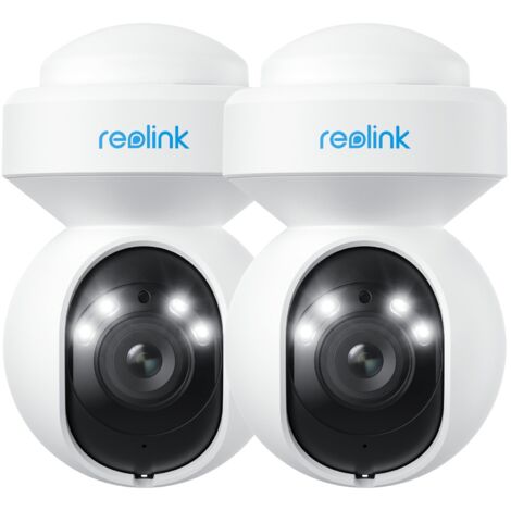Reolink 5MP WLAN PTZ Überwachungskamera mit smarter Erkennung & Spotlight, Farbige Nachtsicht, Auto-Tracking, E1 Outdoor, 2 Pack