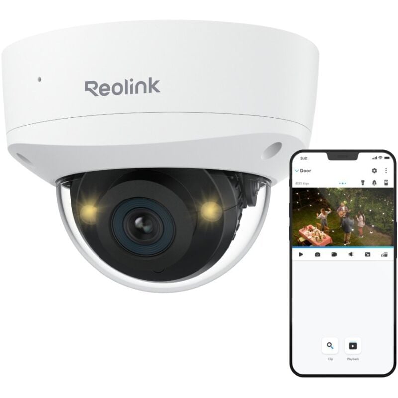 6K 12MP Caméra Surveillance Extérieure PoE, Anti-Vandalisme IK10, Grand Angle 145°, Détection Personne/Véhicule/Animal, Vision Nocturne Couleur,