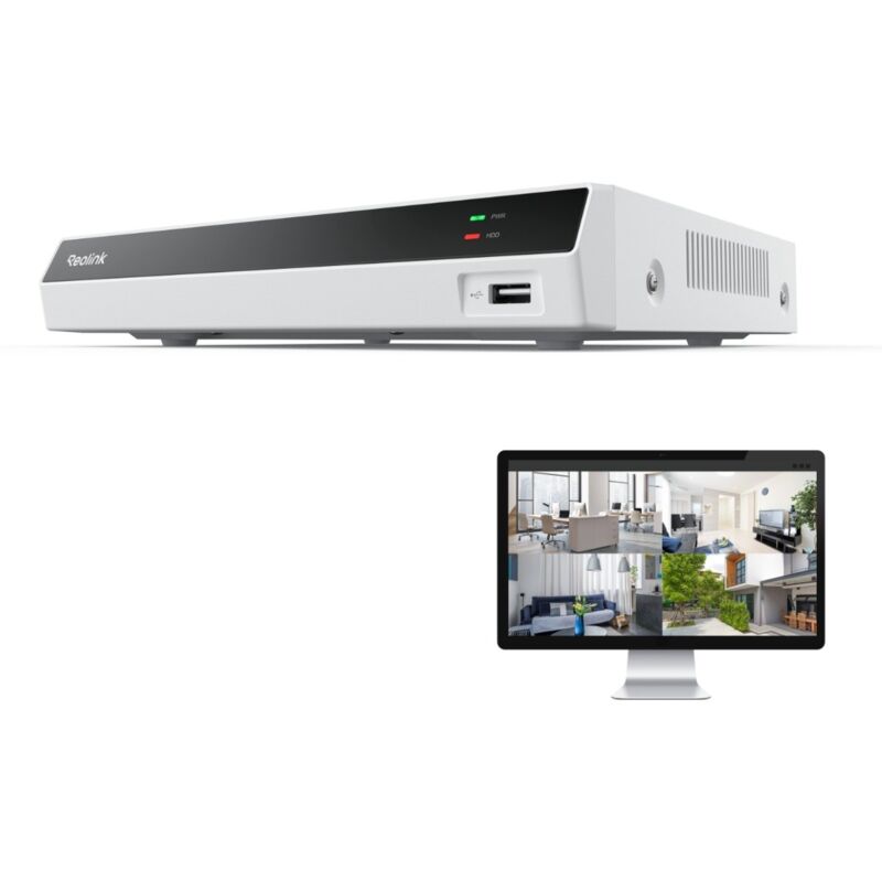 Reolink - 8-Canal nvr PoE à 8 Canaux pour Enregistrement 24h/7j Fiable Disque dur 2To intégré