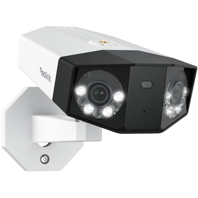 Reolink - 8K 16MP Caméra Surveillance Extérieure PoE, Vue 180°&Double Objectif, Suivi Mouvement,Détection Personne/Véhicule/Animal, Vision Nocturne