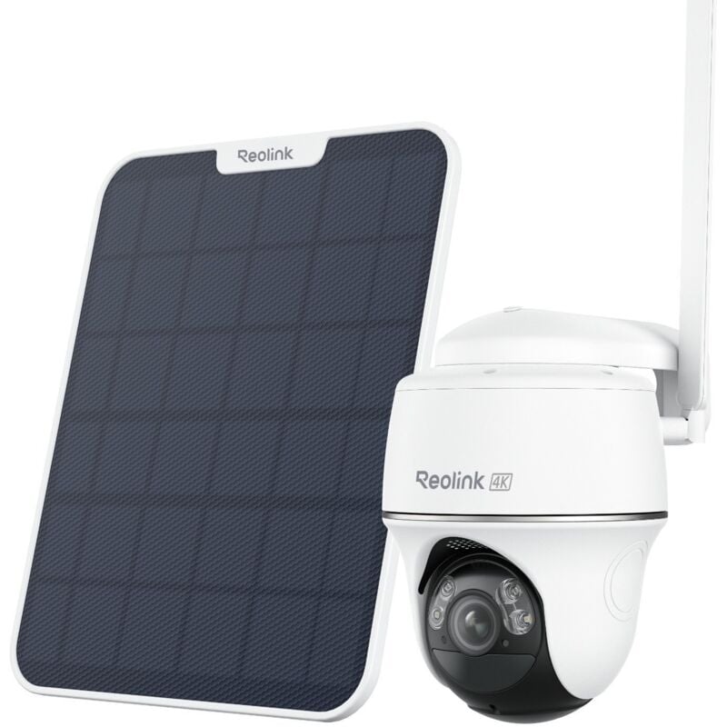 4K 8MP 4G lte Caméra Surveillance sur Batterie Exterieur, Vision Nocturne Couleur, 355° Pan & 140° Tilt, Détection Personne/Véhicule, Carte sd 32Go,