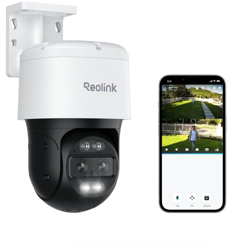 Reolink - 4K 8MP ptz Caméra Surveillance PoE Extérieur, Double Objectif, Zoom 6X, Suivi Auto, Vision Nocturne en Couleur, Détection de