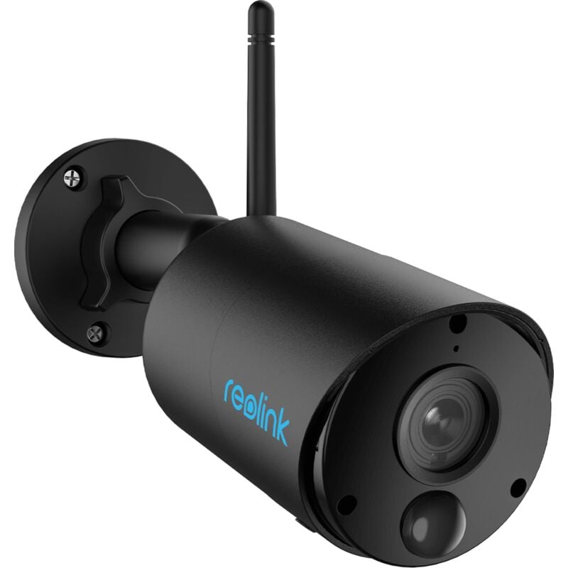 Caméra de Surveillance sur Batterie 1080P WiFi sans fil Audio Bidirectionnel Détection de Mouvement pir, Argus Eco Noir - Reolink