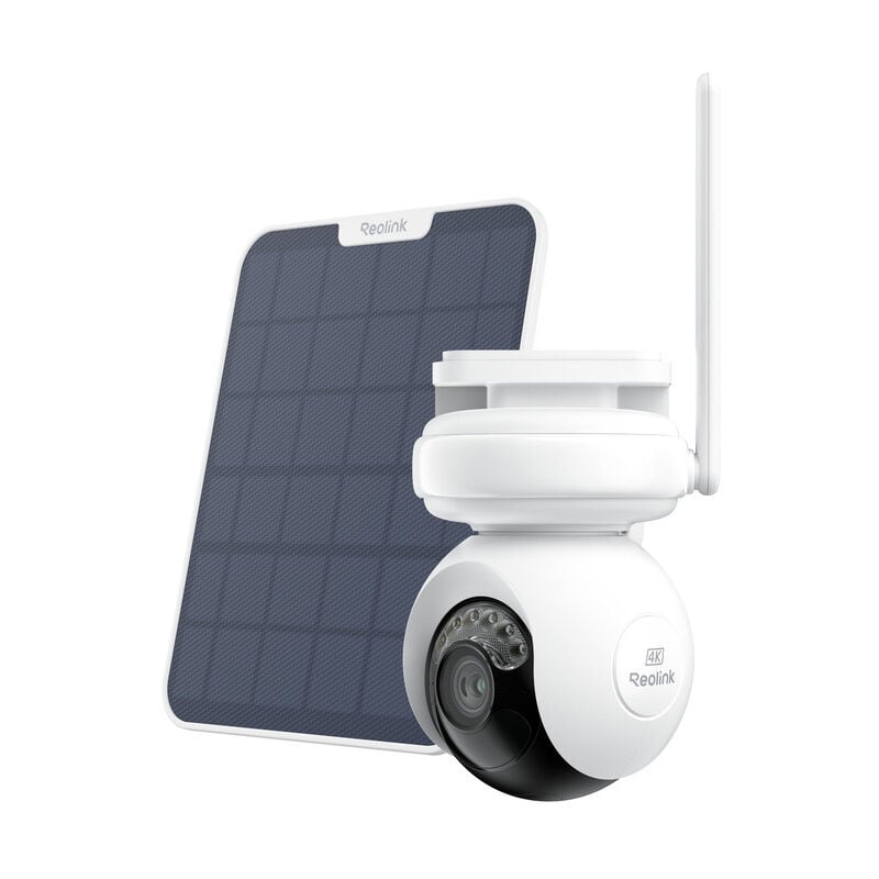 Caméra de sécurité 4K Altas pt Ultra avec Panneau Solaire - Panoramique et inclinaison à 360 degrés, Caméra à batterie Wi-Fi 6 avec vision nocturne