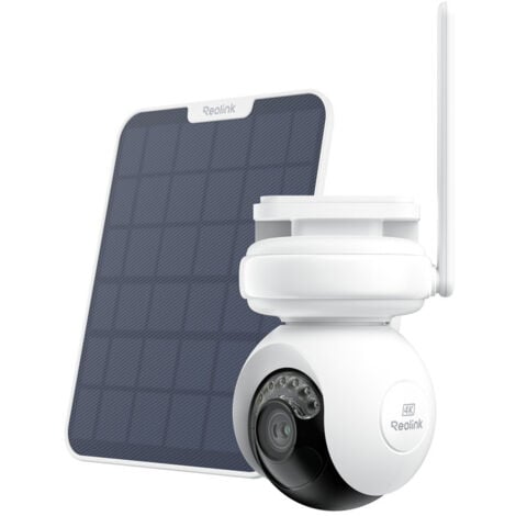 Reolink Caméra de sécurité 4K Altas PT Ultra avec Panneau Solaire - Panoramique et inclinaison à 360 degrés, Caméra à batterie Wi-Fi 6 avec vision nocturne colorx