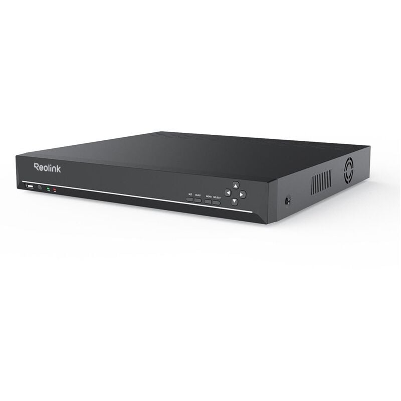 Caméra de Surveillance nvr à 36 Canaux avec Capacité de Stockage 48 To, 8 Entrées d'alarme/4 Sorties d'alarme, Audio bidirectionnel via nvr - Reolink